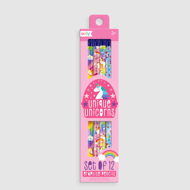 Unique Unicorns Graphite Pencils Set