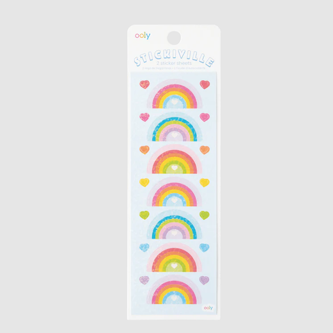 Stickiville Rainbow Love Holographic Stickers