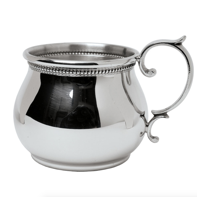 Beaded Scroll Handle Bulged Baby Cup
