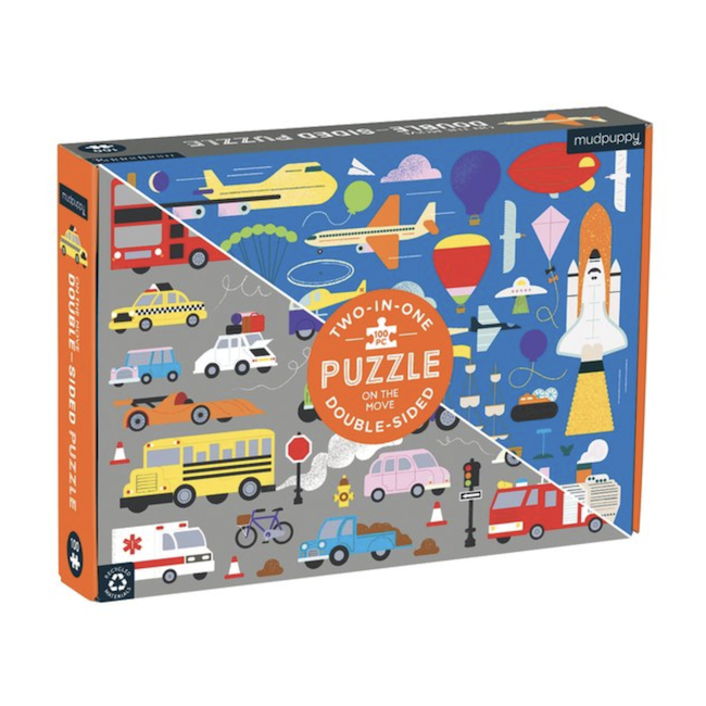 On The Move 100 Piece Double - Sided Puzzle