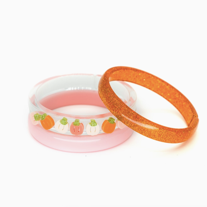 Pumpkin Orange Cream Multi Bracelet Set