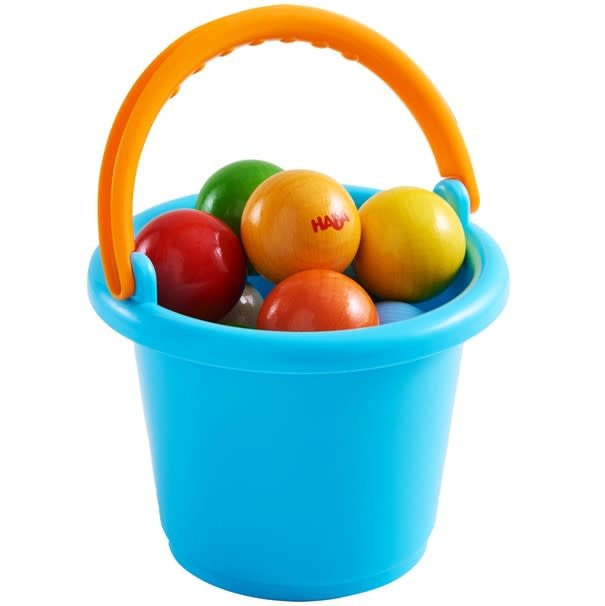 Kullerbu Bucket Of Assorted Wooden Balls