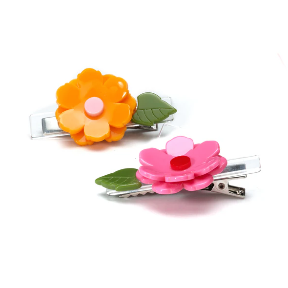 Peonies Flower Hair Clip