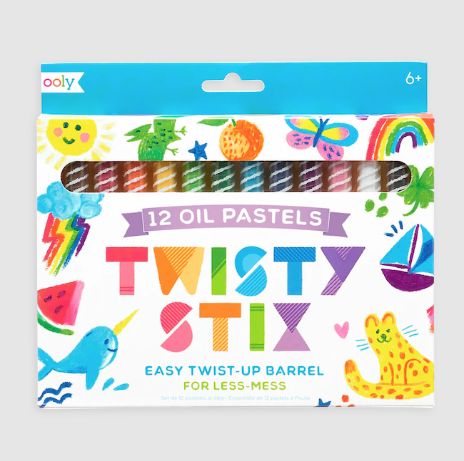 Twisty Stix Oil Pastels - Set Of 12