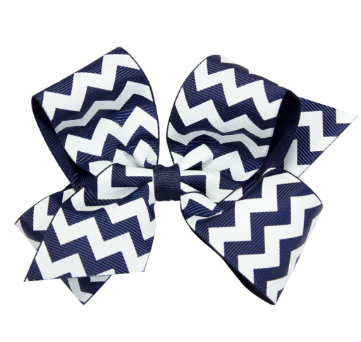 Medium Chevron Grosgrain Hair Bow