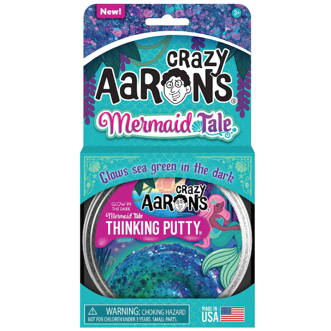 Mermaid Tale - Full Size 4" Thinking Putty Tin