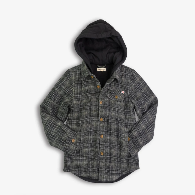 Glen Hooded Shirt