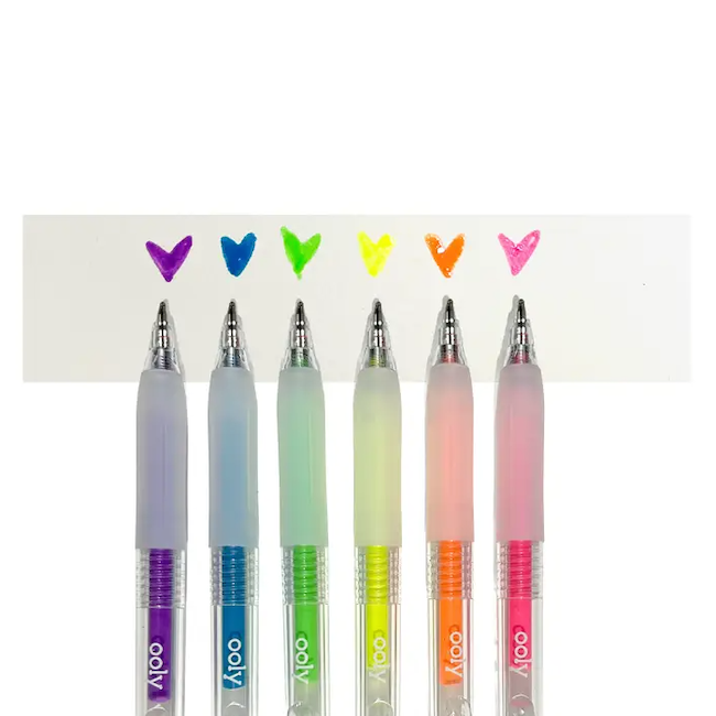 Jelly Gloss Neon Multi-Surface Deco Gel Pens - Set of 6