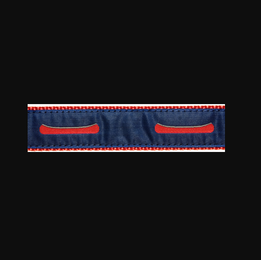 Children's Cotton Web Belts With Leather Tabs And Ribbon