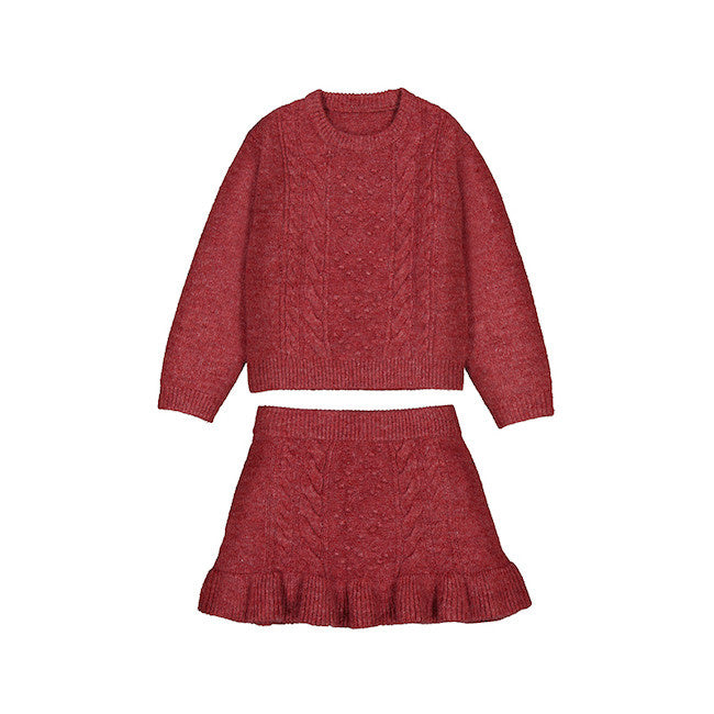 Knit Sweater and Skirt Set