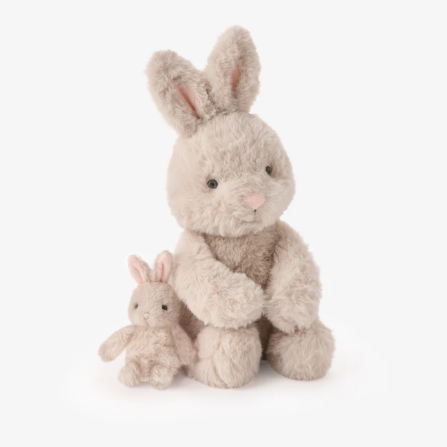 Mama + Baby Bunny Plush Toy Set