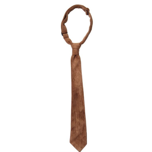 Camel Suede Neck Tie