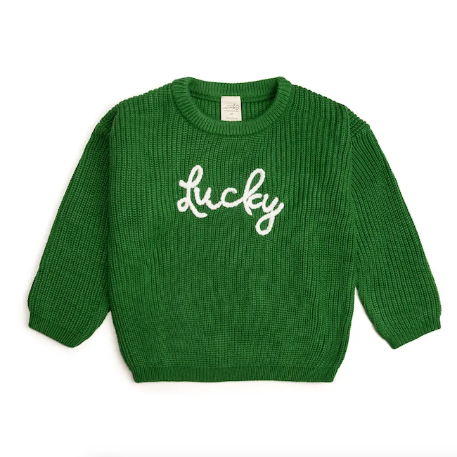 Lucky St. Patrick's Day Knit Sweater