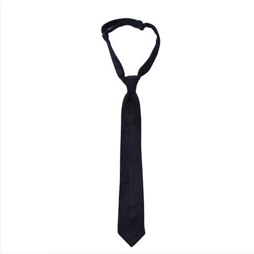 Navy Suede Neck Tie