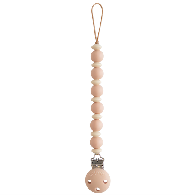 Silicone Pacifier Clip | Luna (Blush)