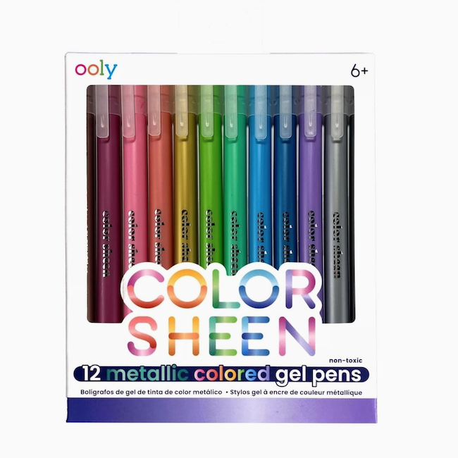 Color Sheen Metallic Gel Pens - Set of 12