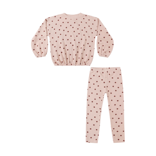 Spongey Knit Set Polka Dot