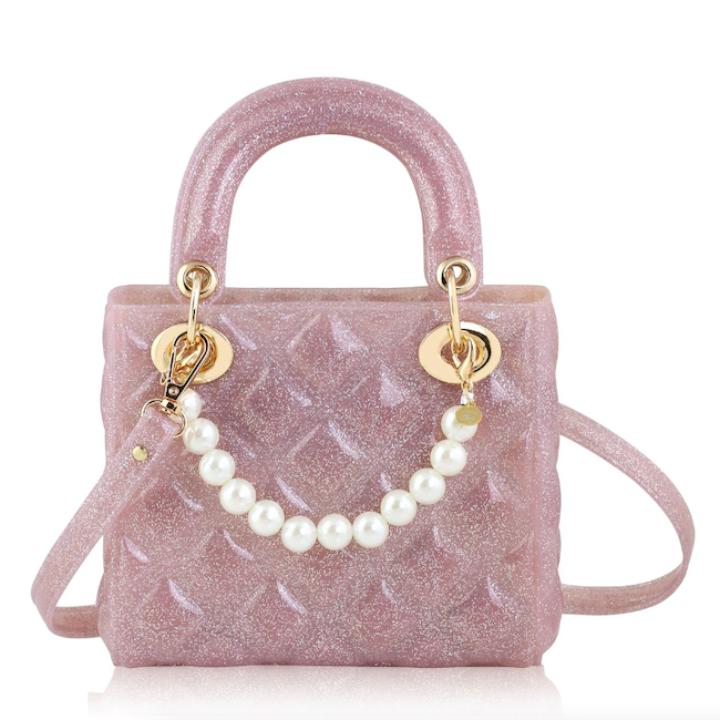Pearl Quilted Jelly Kids Handbag