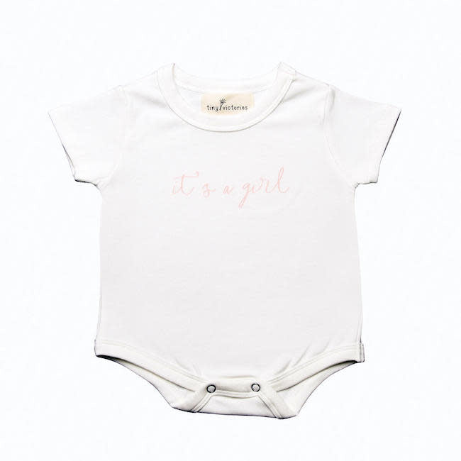 New Baby - It's a Girl Short Sleeve Onesie