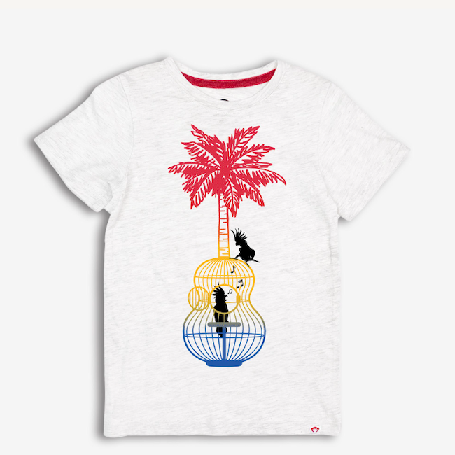 Graphic Short Sleeve Tee - Song Birds