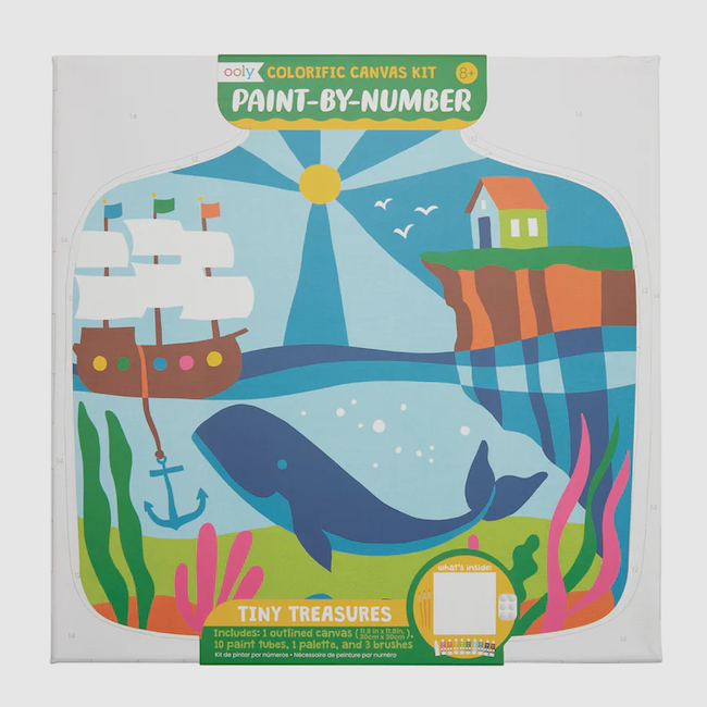 Colorific Canvas Paint By Number Kit - Tiny Treasures