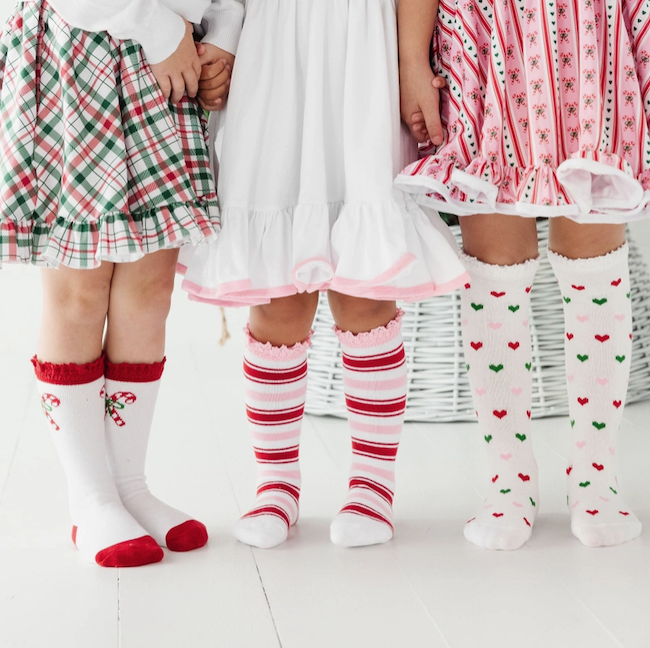 Candy Cane Lane Knee High Socks 3 - Pack