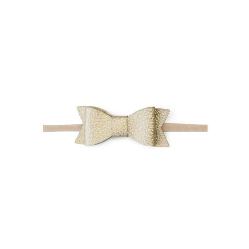 Skinny Leather Bow Tie Headband