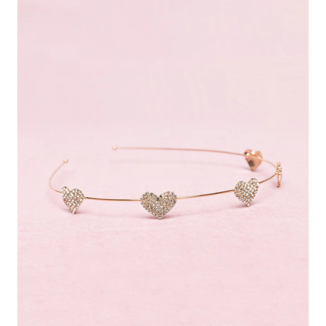 Boutique Rhinestone Heart Headband