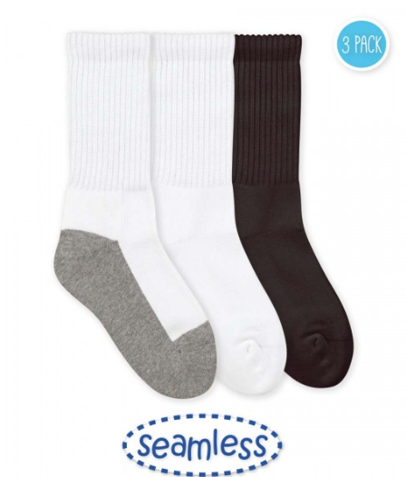 3 Pack - White Crew Socks