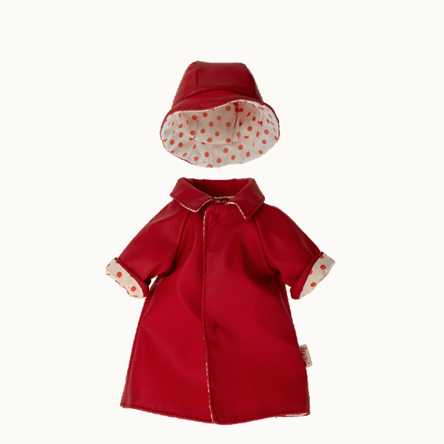 Rain Coat With Hat - Teddy Mum
